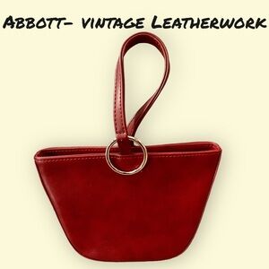 Abbott-Vintage Leatherwork Wrist Bag